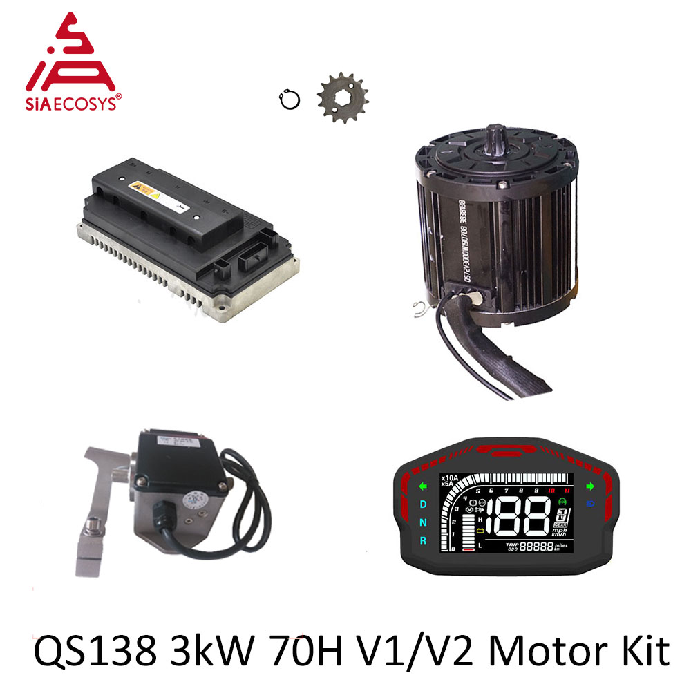 Mid Drive Motor Kit 72V 3000W - QSMOTOR QS138 3000W 72V Zestaw silnika