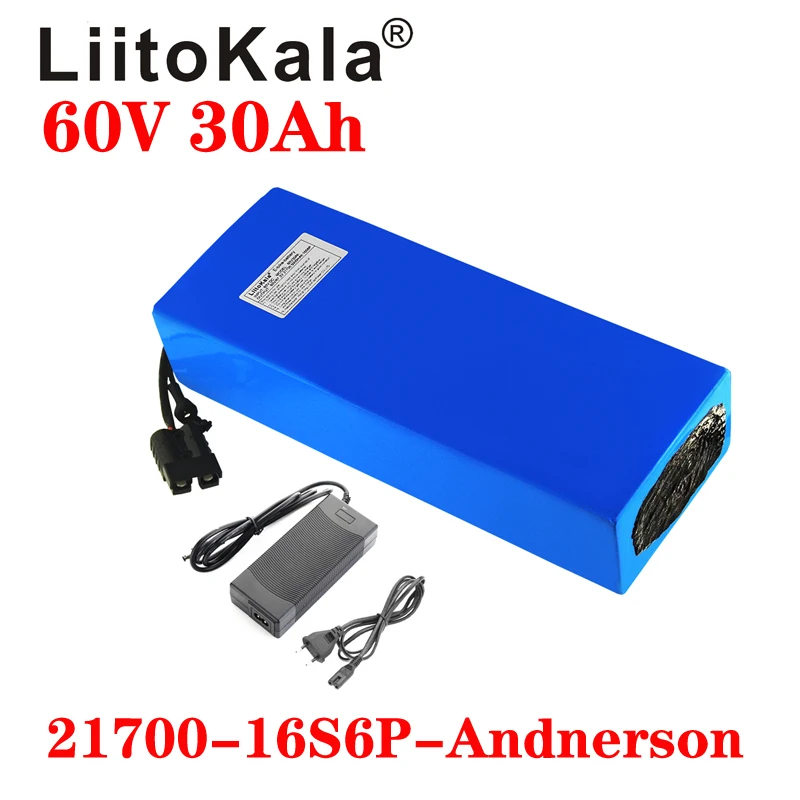 60V 30Ah Electric Scooter Battery - LiitoKala 60V 30ah 16 s6p skuter
