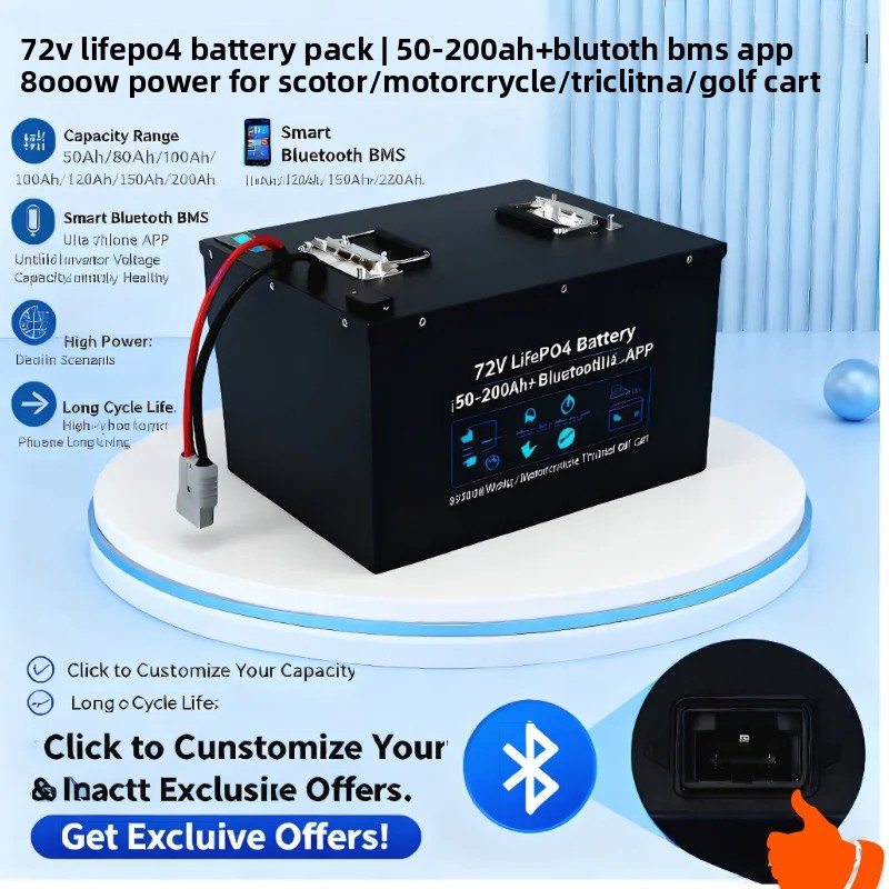 72V 60Ah Lifepo4 Battery Pack - Akumulator 72V LiFePO4 50Ah-200Ah | Aplikacja