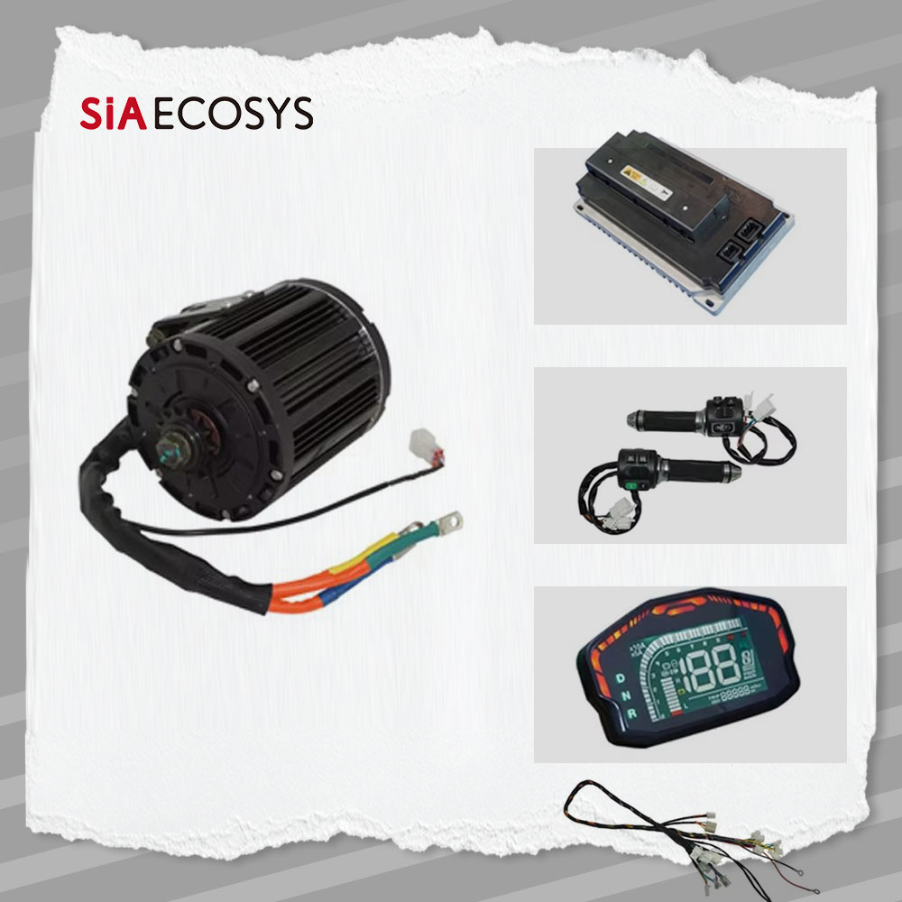 Electric Motorcycle Conversion Kit 72V - Zestaw silnika QS138 90H Mid Drive